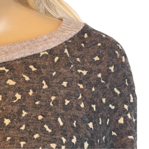 Good Luck Gem Brown and Gray Animal Print Sweater - Picture 3 of 9